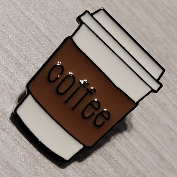 Coffee Cup Enamel Pin - Picture 3 of 9